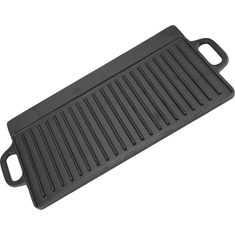 Plaque de cuisson antiadhésive double face en fonte pour la cuisson au four et la préparation des plats (1/5)