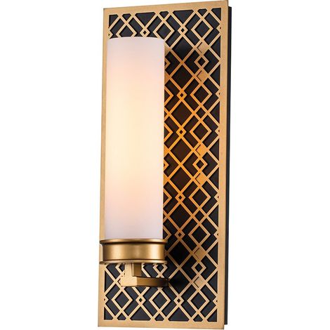 Elstead Ziggy Lampada da Parete per Bagno, Laccata Oro IP44 (1/5)