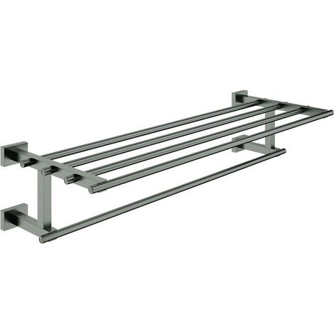 Porte-serviettes multi-serviettes ESSENTIALS CUBE 558 mm graphite dur brossé GROHE
