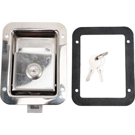 Serrure pour caisse/toolbox à manette pivotante - verrou T sécurisé en acier inoxydable rustproof résistant - pour RV, bureau et usage commercial (1/4)
