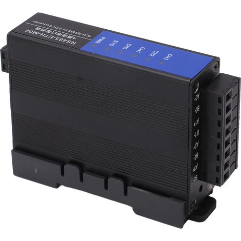Serveur série 4 canaux RS485 vers Ethernet RJ45, 6 voyants LED, RTU vers TCP, TCP vers RTU, serveur série DC 9V-28V (1/5)