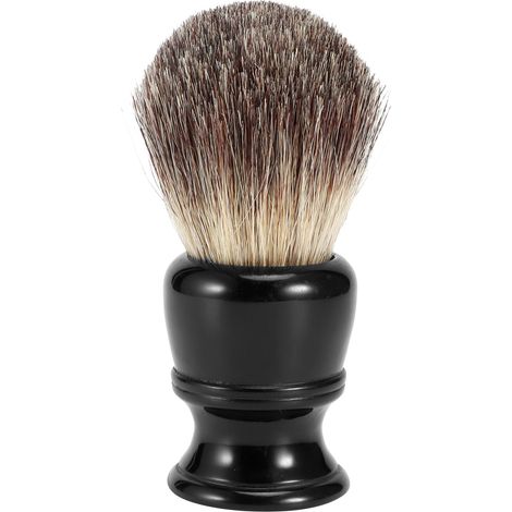 Blaireau de rasage Portable, Base en résine pour cheveux, rasage pour mousse (1/5)