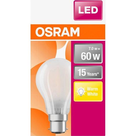 Osram B22d bombilla LED blanco cálido 6,5 W 806 lúmenes