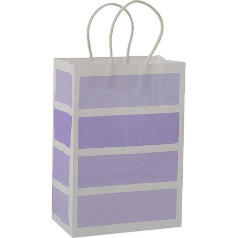 Lot de 25 Sachets Cadeaux en Papier Kraft Violet avec Poignée - JINFGERNE - Parfaits pour Dragées de Mariage, Fêtes et Événements Spéciaux, Pratiques et Élégants