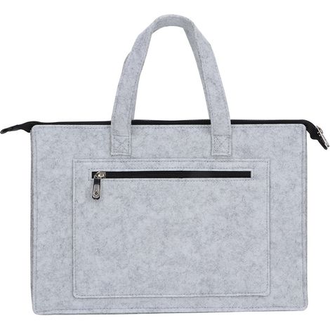 Housse de protection ordinateur portable 15 pouces, pochette feutre antichoc avec poignée, sac à main pour notebook, étui rembourré