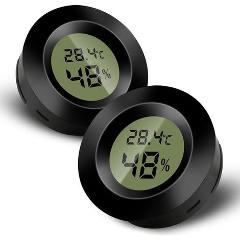 Mini termometri e igrometri digitali per interni - Termometri e igrometri digitali LCD - Monitor di temperatura e umidità domestica - Adatti per camerette per bambini, incubatrici per chitarre, serre 