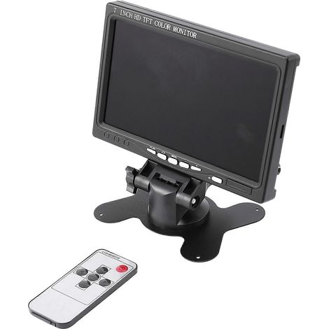 Tragbarer 7-Zoll-Monitor, Auflösung 1024 x 600, HDMI/VGA/AV-kompatibel, europäischer Stecker. (1/5)
