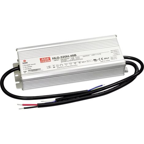 Mean Well HLG-320H-48B Driver per LED, Trasformatore per LED Tensione costante, Corrente costante 321 W 6.7 A 24 - 48 V