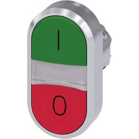Siemens 3SU10513AB420AK0 3SU1051-3AB42-0AK0 Pulsante doppio (L x A) 29.9 mm x 57.9 mm IP66, IP67, IP69/IP69K 1 pz.