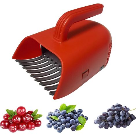 Raccoglitore di frutti di bosco con impugnatura ergonomica, facile da usare Strumento per la raccolta di ciliegie, fiori, aghi di pino, fragole, verdure e foglie da giardino. (1/5)
