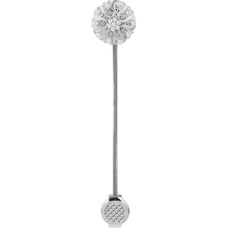 Attache-rideaux magnétiques modernes simples avec perles décoratives, clips de printemps pour rideaux, fermetures de ceinture. (1/5)