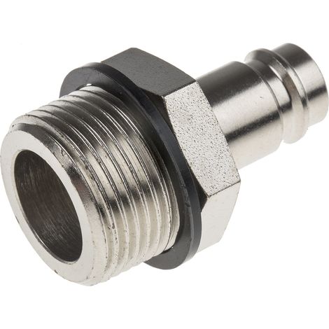 Rs Pro – Raccord rapide pneumatique – Filetage mâle G 3/4 – Laiton et acier – Standard CEJN 410 – Pour installations plomberie (1/2)