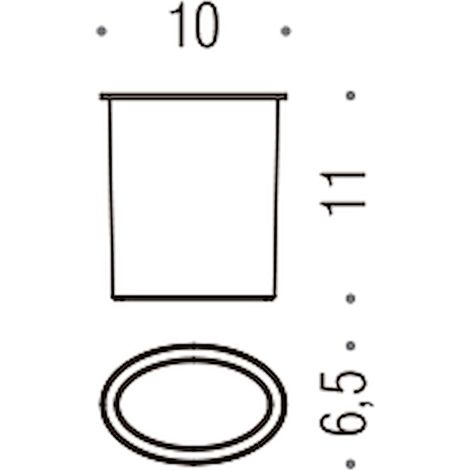 COLOMBO DESIGN Land ricambio bicchiere per art. b2802 satinato codice prod: B28520-VAN