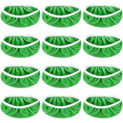 Pair Lntyq 12 Pièces Chiffons De Sol Humides pour Swiffer, Lingettes Humides RéUtilisables en Tissu en Velours de Corail Verte, SerpillièRe Humide Et SèChe en Microfibre, AdaptéEs à Tous Types De Sols (1/5)