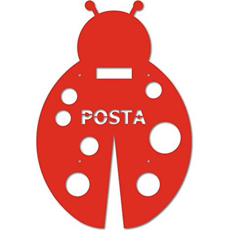 Cassetta Postale Alubox "Mia" - Coccinella