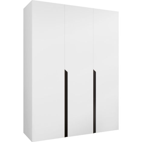 Armario Hartford 580, Blanco, 202x150x52cm, Puertas de armario: Con bisagras, Número de estantes: 0 (1/5)