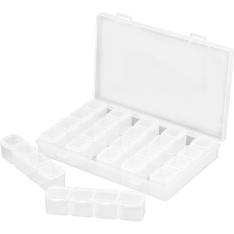 Boîte de rangement pour perles de peinture diamant (28 grilles) - Accessoires et accessoires - Kit de rangement pour perles - Peinture diamant DIY (1/5)