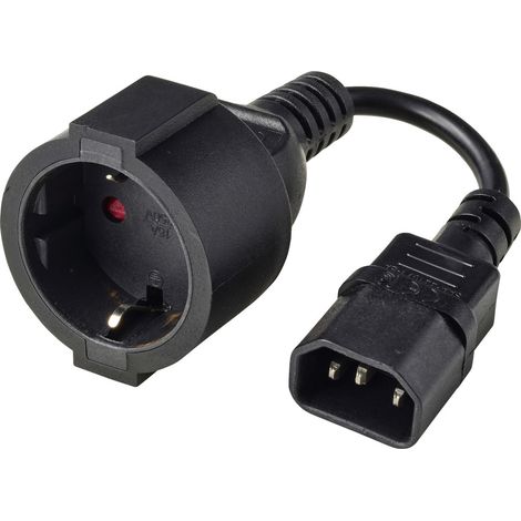 Câble de raccordement Renkforce alimentation [1x Secteur mâle C14 - 1x Prise de courant + contact de (1/3)