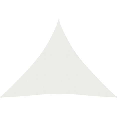 Voile d'ombrage, Protection Solaire, pour Jardin Terrasse Extérieur, 160 g/m² Blanc 4x4x4 m PEHD OIB8836E (1/5)