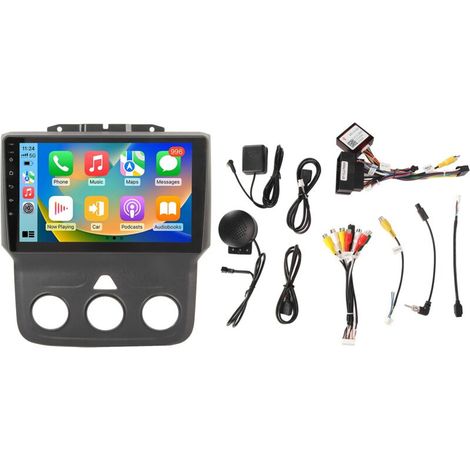 Autorradio doble DIN con pantalla táctil de 9 pulgadas para BMW 1500, 2500 y 3500 (2013-2018), 2 GB o 32 GB de RAM, Android Auto y CarPlay. (1/5)