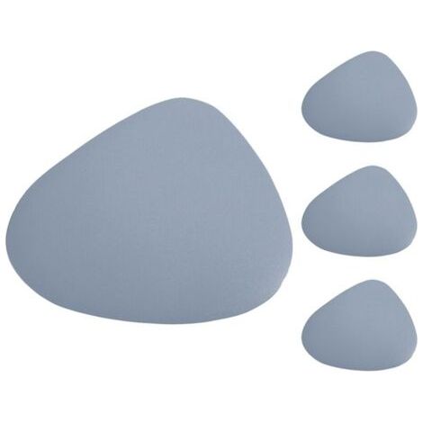 4 Sets de Table pour Table ImperméAbles et AntidéRapants en Cuir, Accessoires de Cuisine, Bleu Clair (1/4)