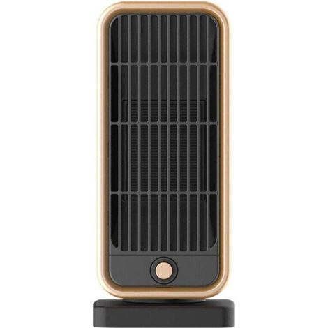 Petit Chauffage d'appoint, 500W Radiateur Soufflant Céramique, PTC Mini Chauffage Rapide Electrique pour Chambre, Bureau, Salon Portable, Protection Multiple, Thermostat et économie