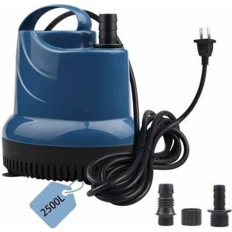 Mini pompe à eau pompe submersible 2500 L/H 40W 230V pompe à vide de cave hauteur de décharge 2.3 M réglementation européenne (1/4)