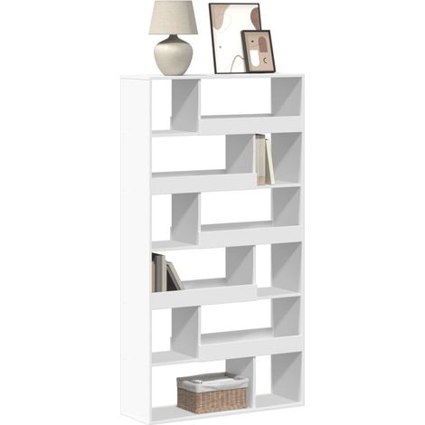 Bücherregal Weiß 100x33x187,5 cm Holzwerkstoff