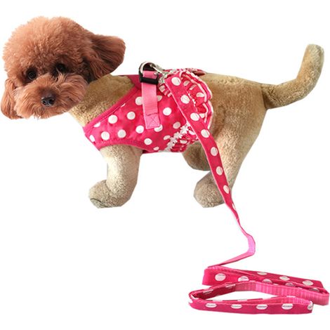 Filiyano-Harnais de traction pour petit chien, style gilet à pointes ondulées, corde de traction pour animaux, harnais de poitrine pour chien, corde (1/5)