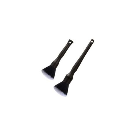 Cepillos de limpieza para coches, cepillos de acabado para coches, juego de cepillos de acabado suave para salpicaderos de coches y motocicletas, interior y exterior, rejillas de ventilación, 2 piezas (1/4)