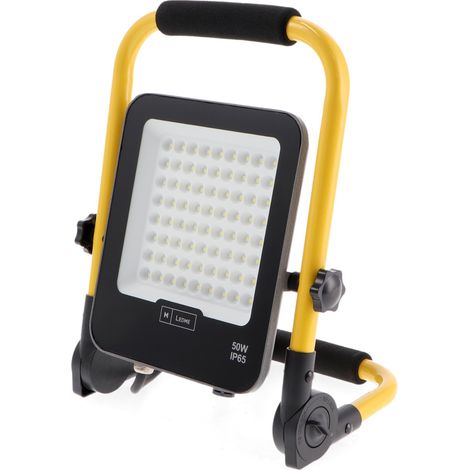 IluminaShop - Foco Proyector LED Napoli con Enchufe 50W IP65  Blanco Frio 6000K (1/3)