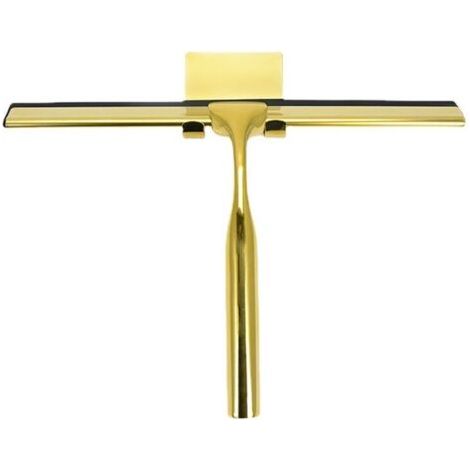 Raclette de douche en acier inoxydable pour porte de douche, salle de bain, fenêtre et vitre de voiture - Laiton -T-Audace (1/5)