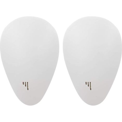 Lot de 2 répulsifs à ultrasons anti-moustiques, souris, insectes, blanc, norme européenne – DELKEVIC (1/4)