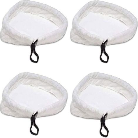 CSPARKV 4 Pièces Chiffons de Rechange Balai Vapeur, Chiffons en Microfibre Pads, lingettes de Sol en Microfibre Triangulaire Chiffons, pour Vadrouille à Vapeur, Nettoyage Domestique, Universel (1/4)