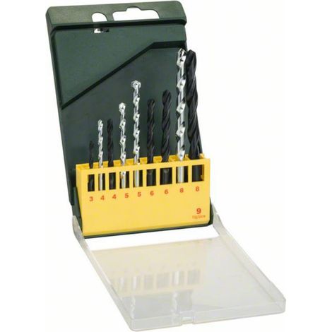 BOSCH - SET 9 PUNTE METALLO HSS E MURO (1/2)