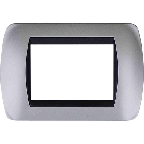 Placche argento satinato compatibili Living International Light 3 4 7 posti  3 Posti (1/2)