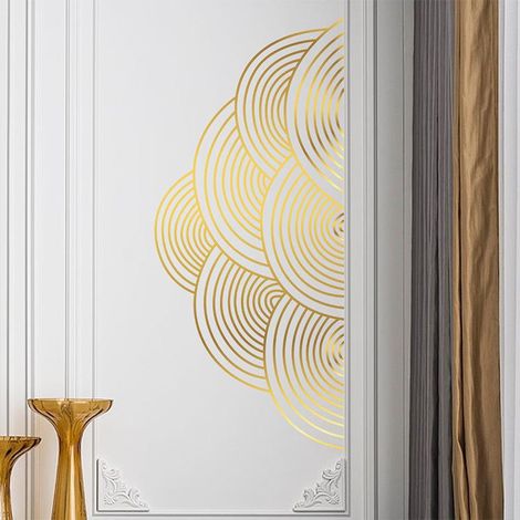 Décor mural nuages dorés porte-bonheur pour chambre d'enfant, salon, entrée, stickers muraux adhésifs maison, autocollants de décoration, 3 pièces, doré, 30x40cm (1/4)