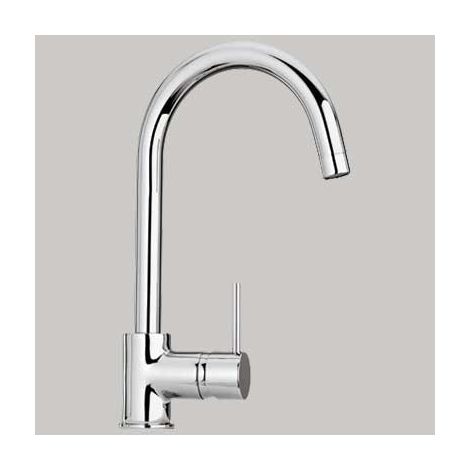 Miscelatore Lavello Bocca Alta 'New Disco' Cromo