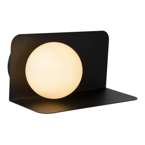 Applique nera con sfera bianca BONNI 1xG9 28W Lucide