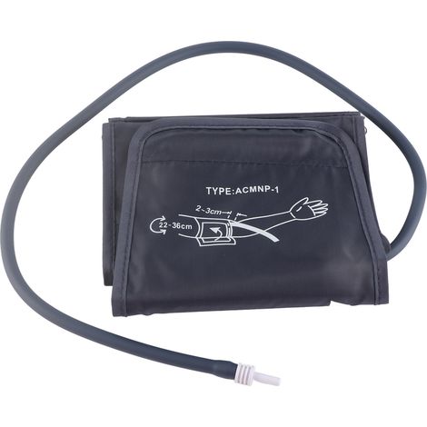 Brasard Tensiomètre 2 Pièces avec Connecteur, Brassard Réglable en D, Sangle Large pour Bras, Taille 8,7-14,2 Pouces, Accessoire de Remplacement (1/5)