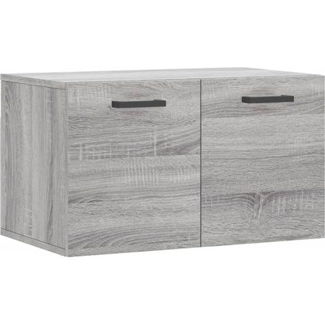 Maison Exclusive - Mobile a Parete Grigio Sonoma 60x36,5x35cm in Legno Multistrato