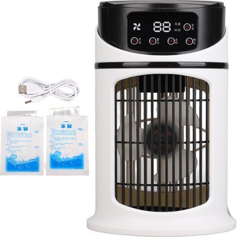 Mini ventilatore portatile – Condizionatore d'aria mobile multifunzionale per ufficio e casa (1/5)
