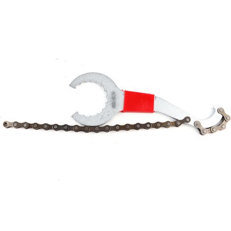 Clé polyvalente vélo 3 en 1 : extracteur cassette, démonte-chaîne et outil de réparation portable (1/5)