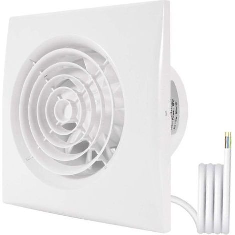 100mm Ventilateur Extracteur d'air pour Salle de Bain - Aérateur de Gaine Mural Plafond (1/5)