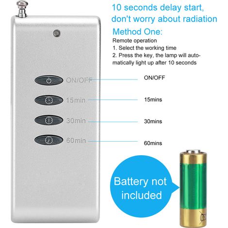 Lampe UV portable anti-acariens avec télécommande pour la maison et l'école (prise britannique). (1/5)