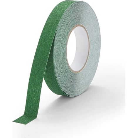 Nastro adesivo antiscivolo verde per pavimenti e scale Larghezza - 25mm x 6MT (1/3)