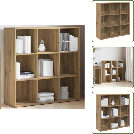 Armoire à livres chêne artisanal 98x29x97,5 cm - Armoire À Livres - Armoires À Livres - Écran De Confidentialité - Bibliothèque (1/5)