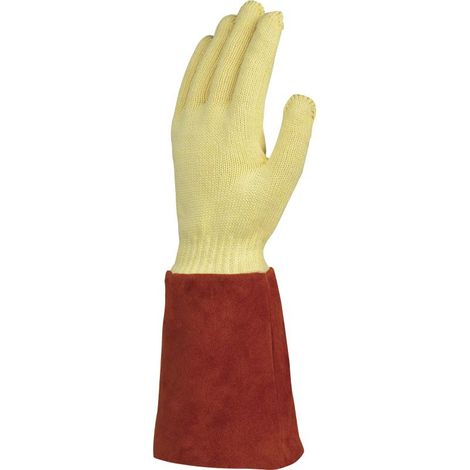 GANT DELTA PLUS PARA-ARAMIDE ANTI-CHALEUR AVEC MANCHETTE CUIR TAILLE 9 -KCA1509  T10 (1/4)