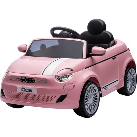 AUTO ELETTR FIAT 500E ROSA 12V 4,5AH R/C 2,4GHZ