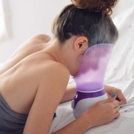 Brumisateur Sauna Facial - Vapeur Visage 100 g/h - Pour Nettoyage Profond Points Noirs et Acné - 50 ml - 1 Pièce